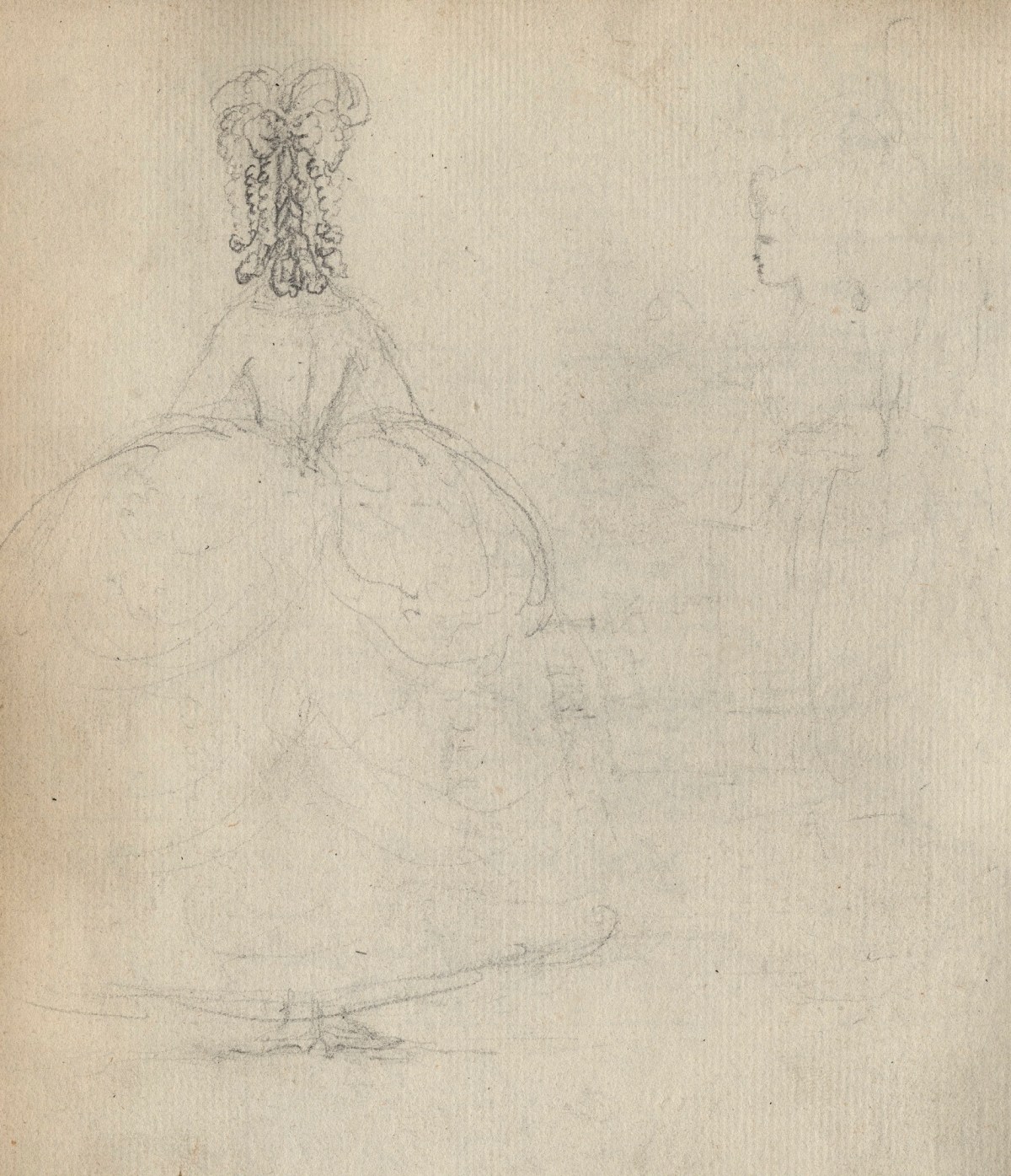 Unknown artist, Leaf from a sketchbook