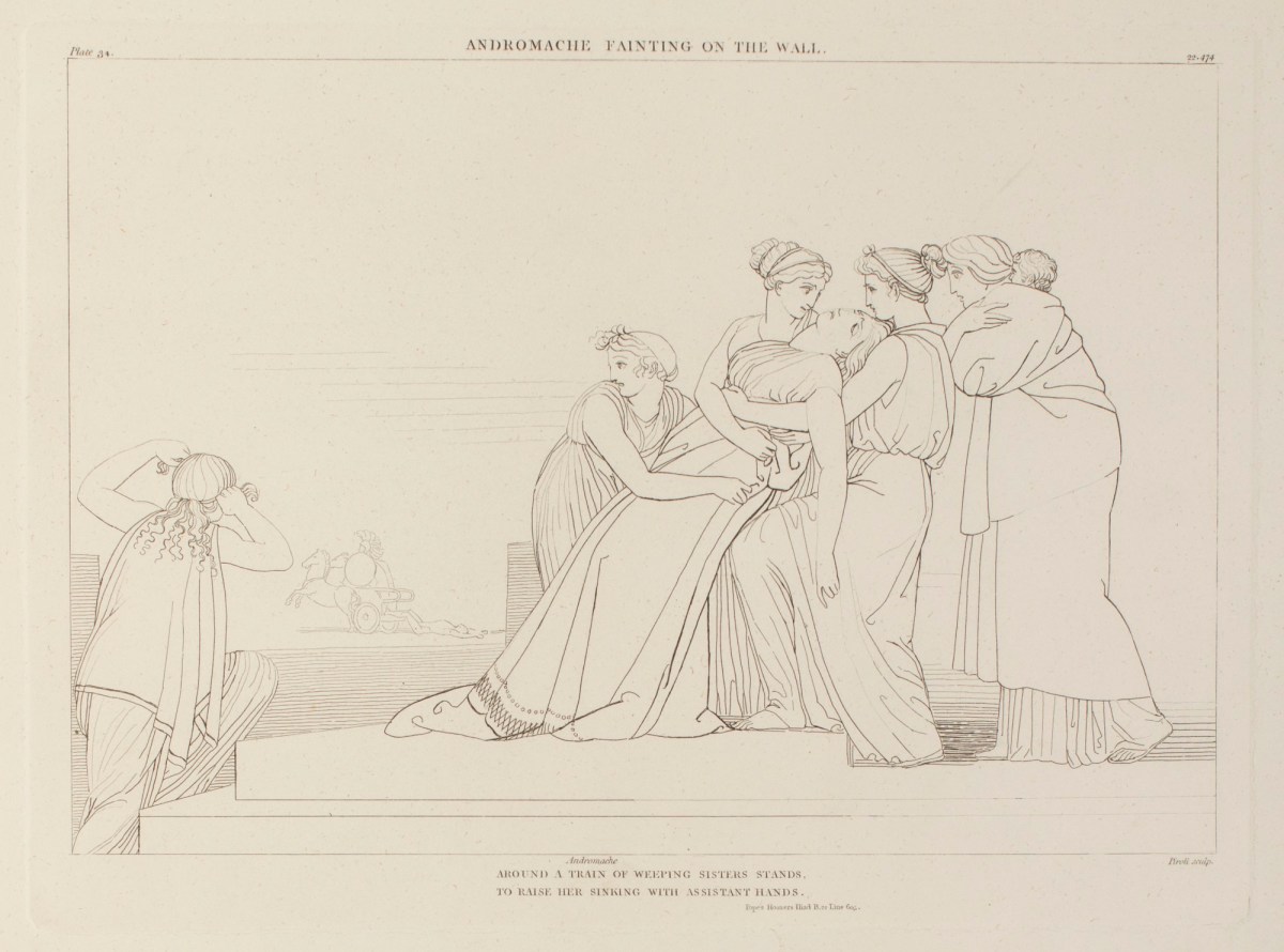 John Flaxman RA, Andromache Fainting on the Wall