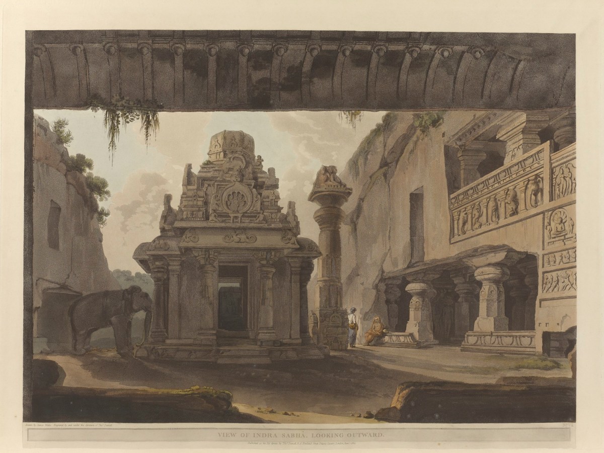 James Wales, View of Indra Sabhâ, Looking Outward