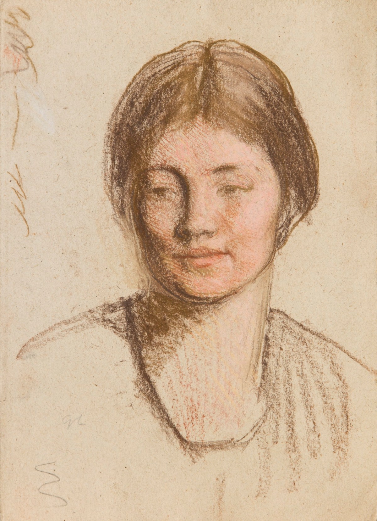 Sir George Clausen RA, Study of a woman's head