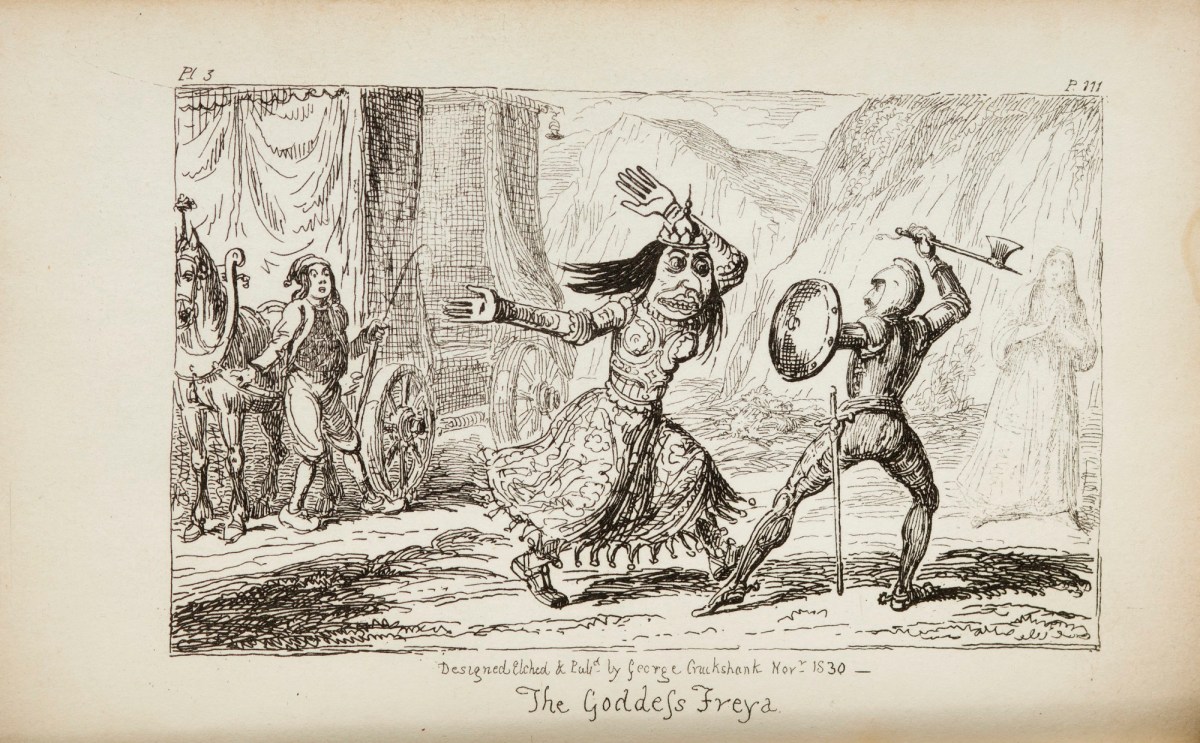 George Cruikshank, The Goddess Freya
