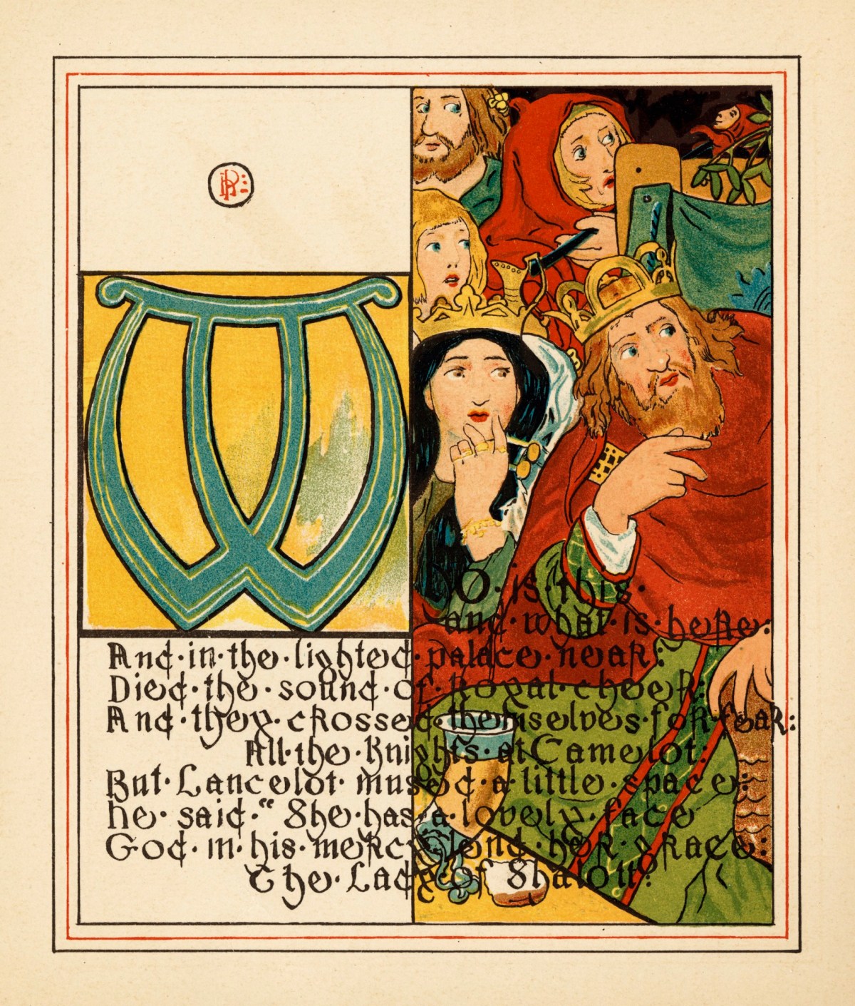Howard Pyle, 'And they cross'd themselves for fear, / All the knights of Camelot'