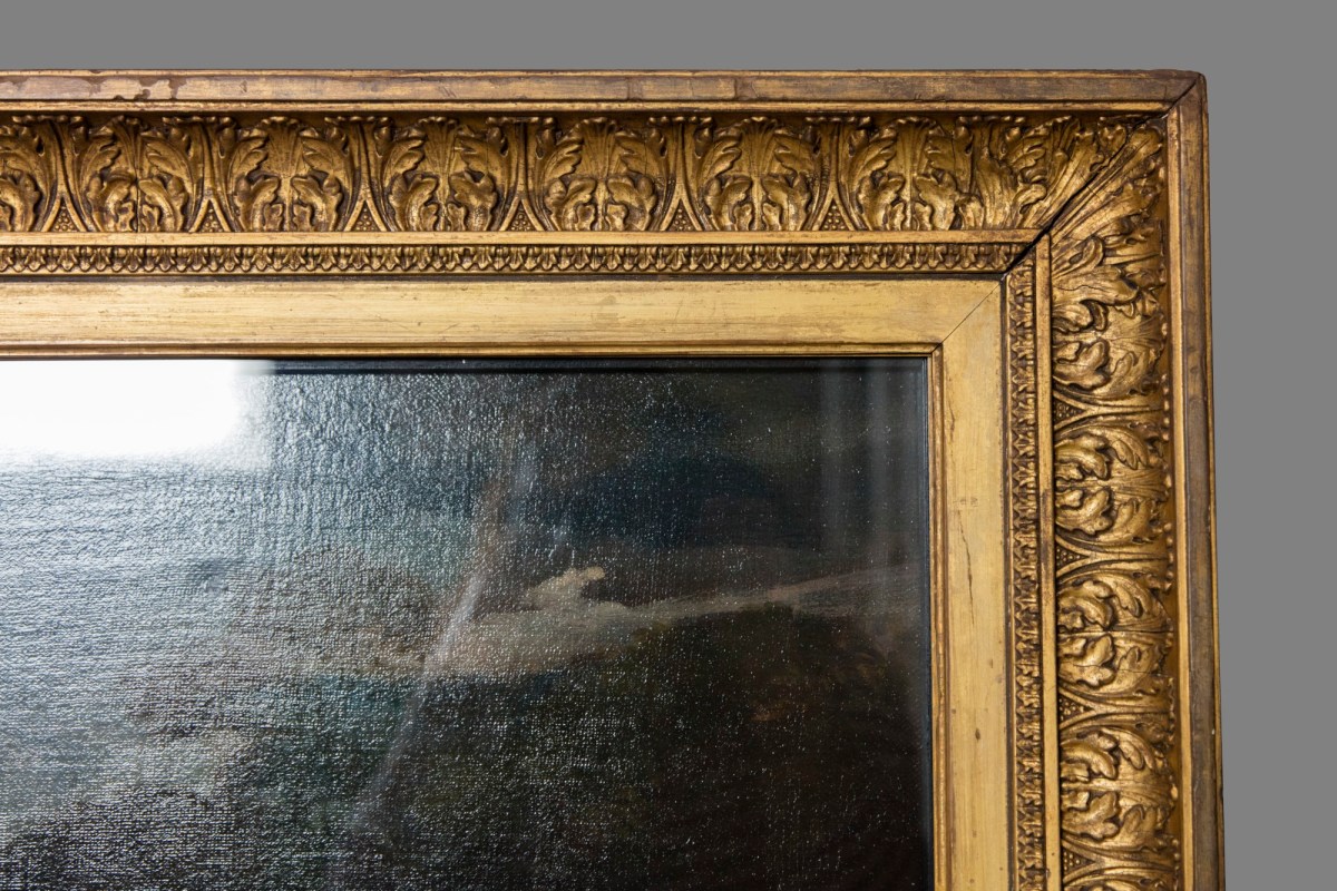 Unknown, Frame for Pier Francesco Mola 'Landscape with Christ and two Angels'