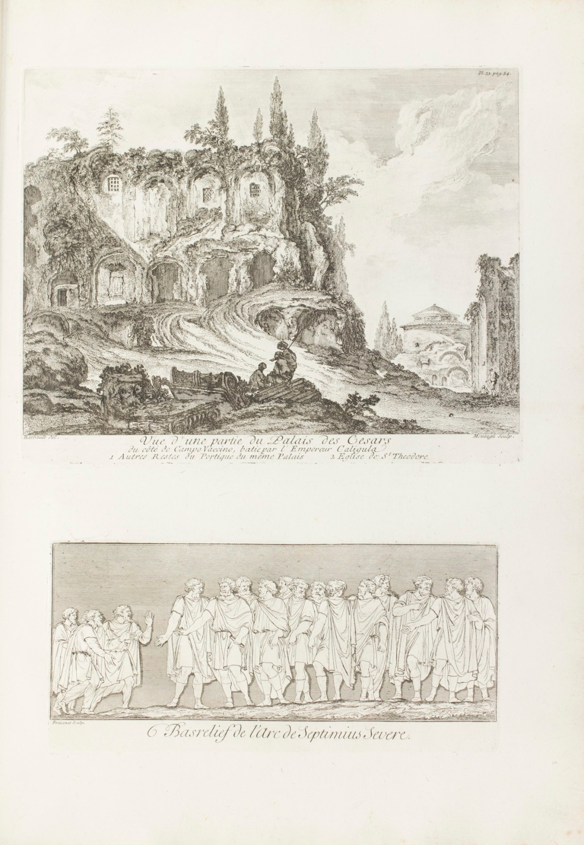 Jean Barbault, 'Vue d'une partie du Palais des Cesars.'