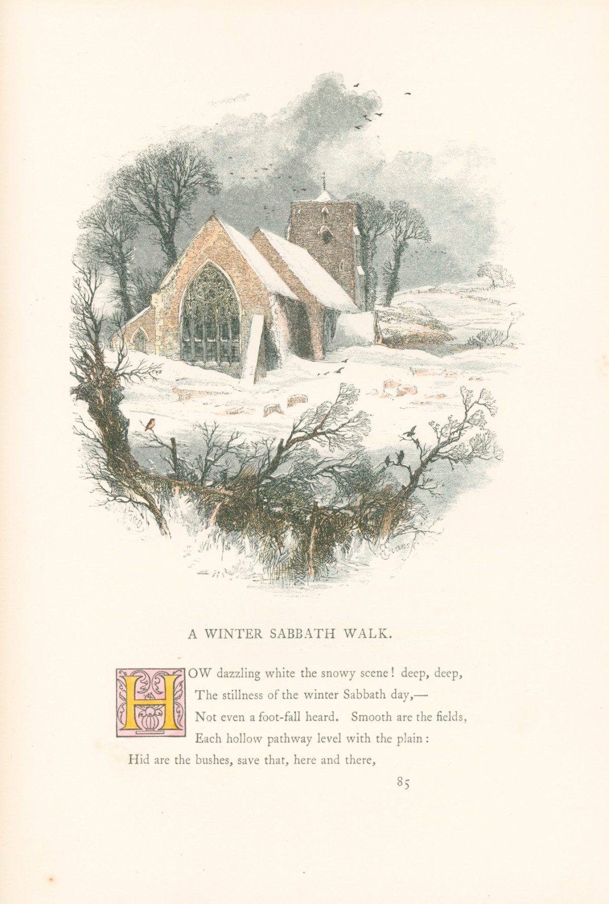 Myles Birket Foster, Head-piece vignette