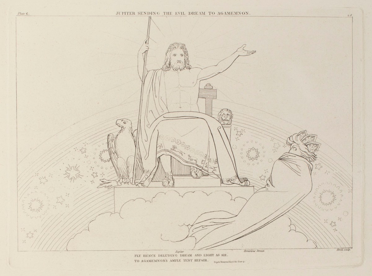 John Flaxman RA, Jupiter Sending the Evil Dream to Agamemnon