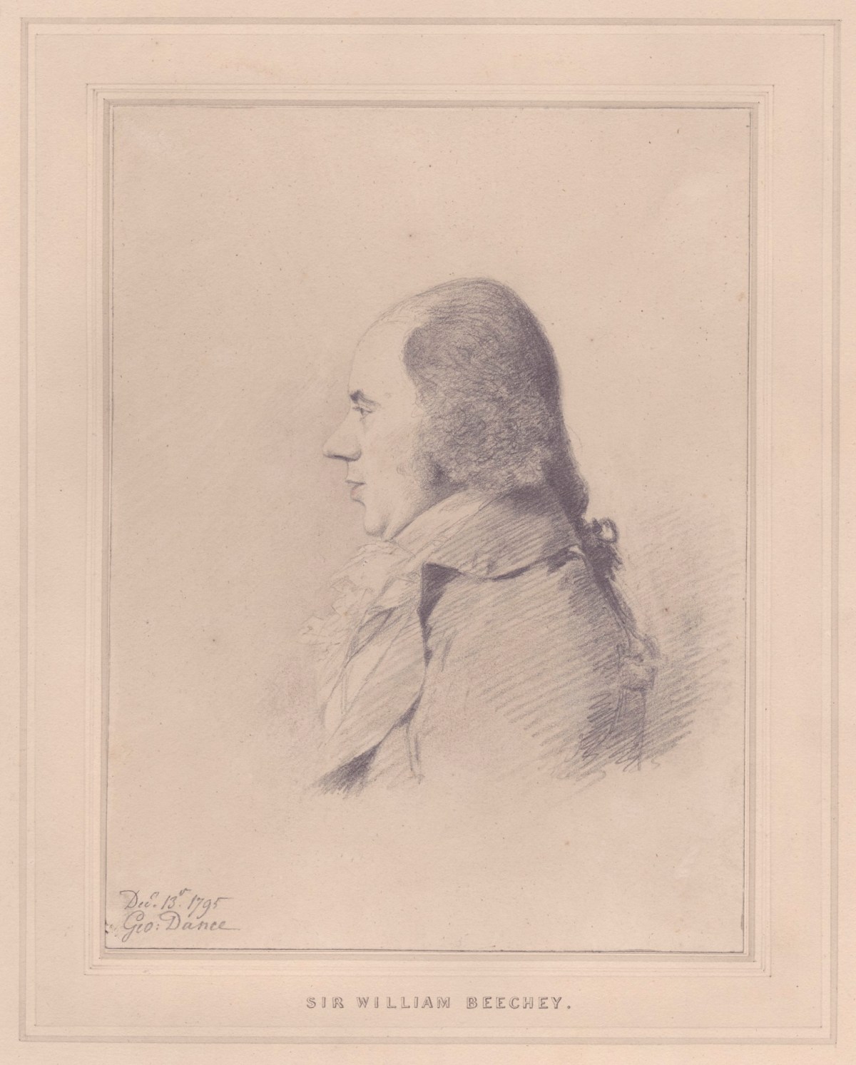 George Dance RA, Portrait of Sir William Beechey, R.A.