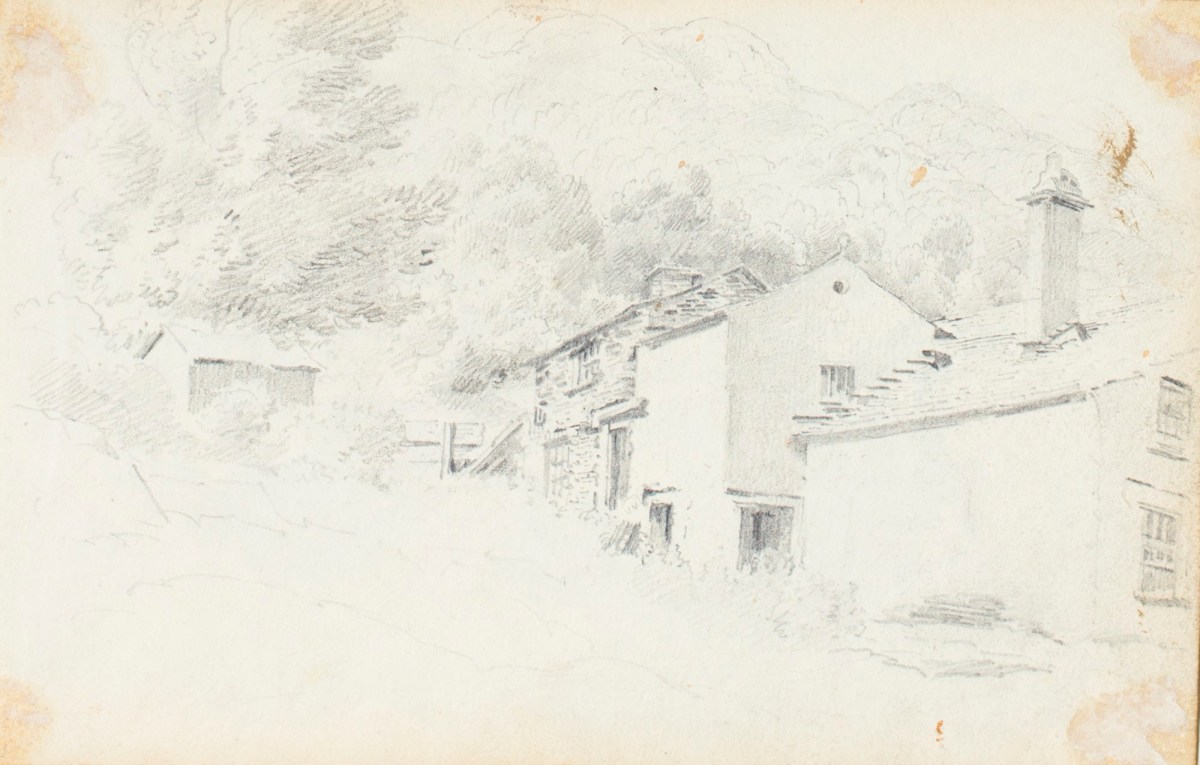 Philip Reinagle RA, Sketch of the backs of houses
