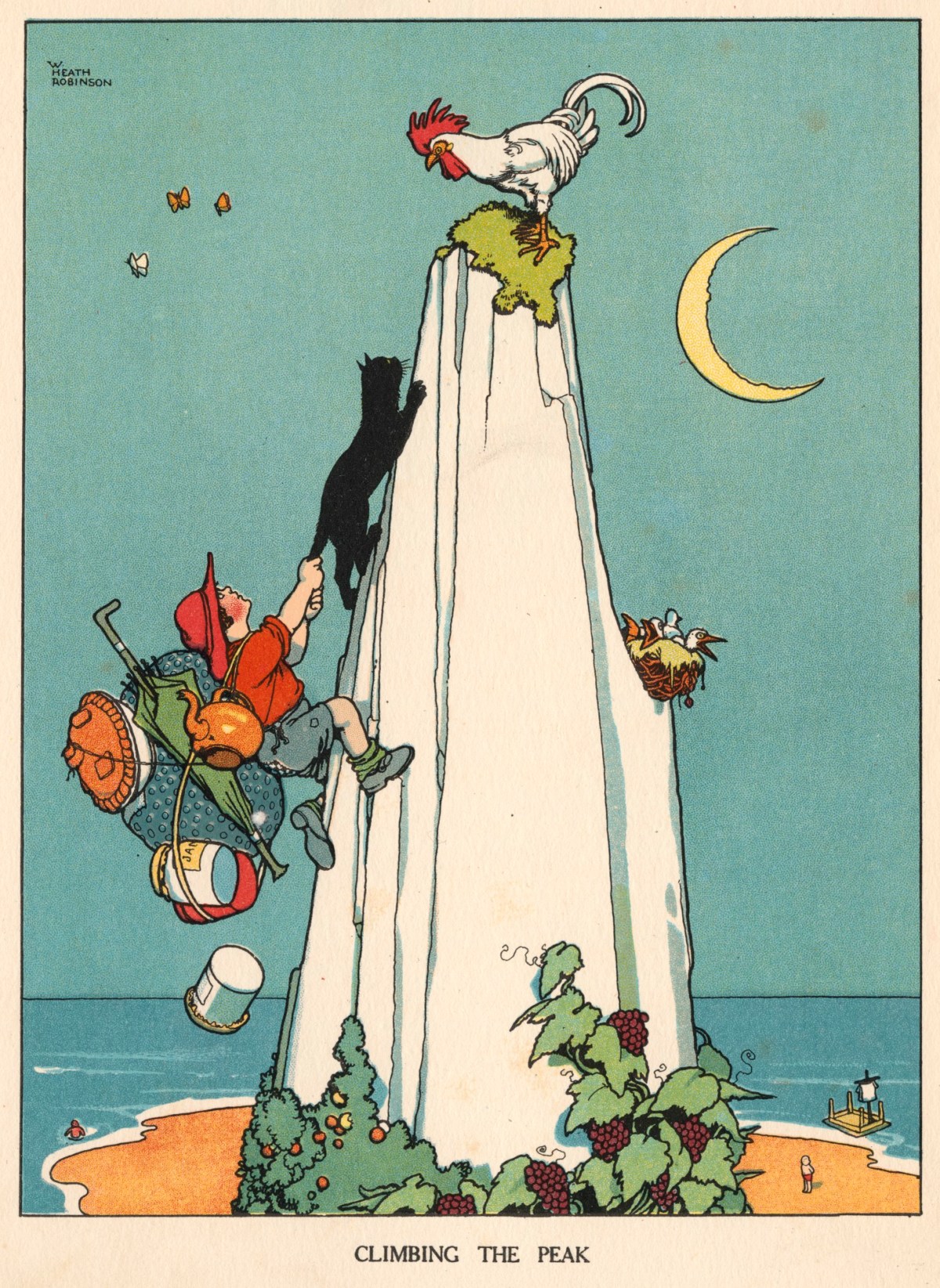 William Heath Robinson, 'Climbing the Peak'