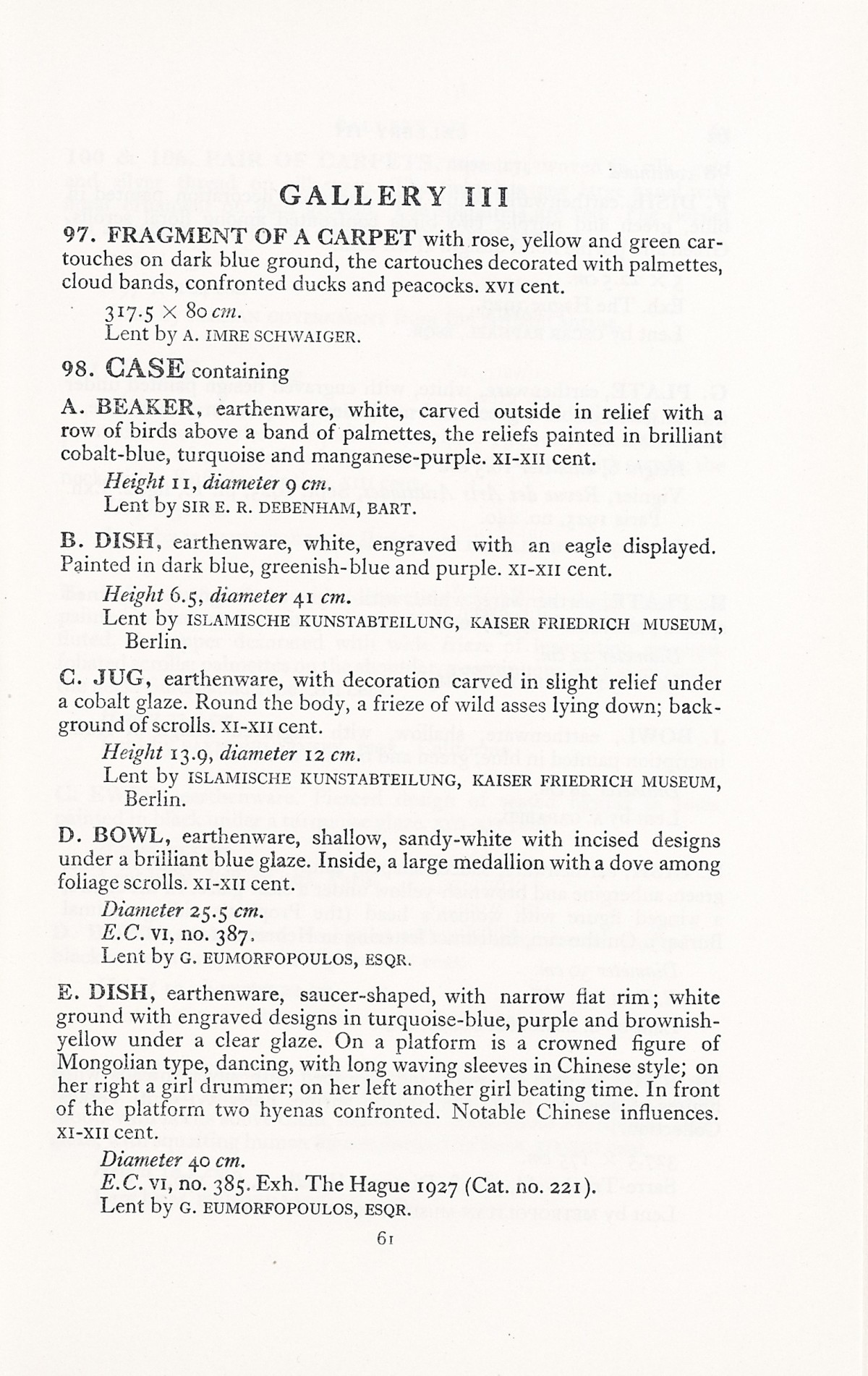 Page 89 of 1931 - International Exhibition of Persian Art