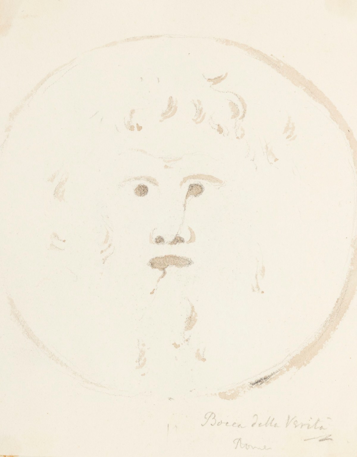 Richard Westmacott the Younger RA, Sketch of the 'Bocca della Verità', Rome