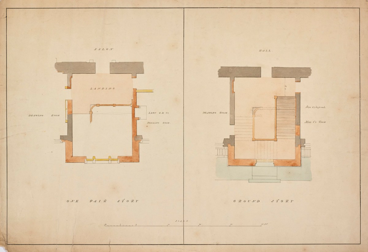 Design, unexecuted, for great staircase in open-well style, Burlington  House, Piccadilly, Westminster, London: plans | Works of Art | RA  Collection | Royal Academy of Arts