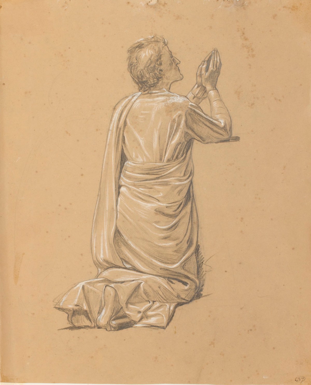 Henry Hugh Armstead RA, Study of a kneeling figure for a reredos design