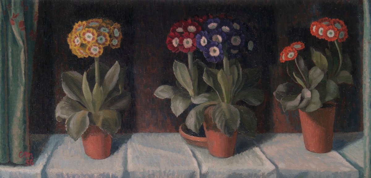 Charles Mahoney RA, Auriculas in Pots