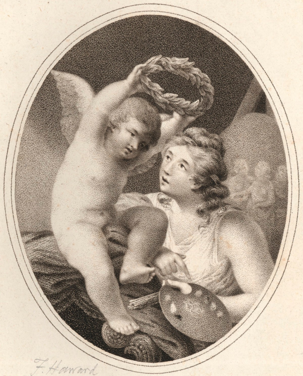 Francis Haward ARA, Painting crowned with laurels