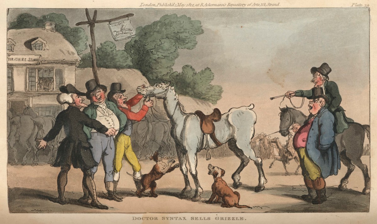 Thomas Rowlandson, Doctor Syntax sells Grizzle