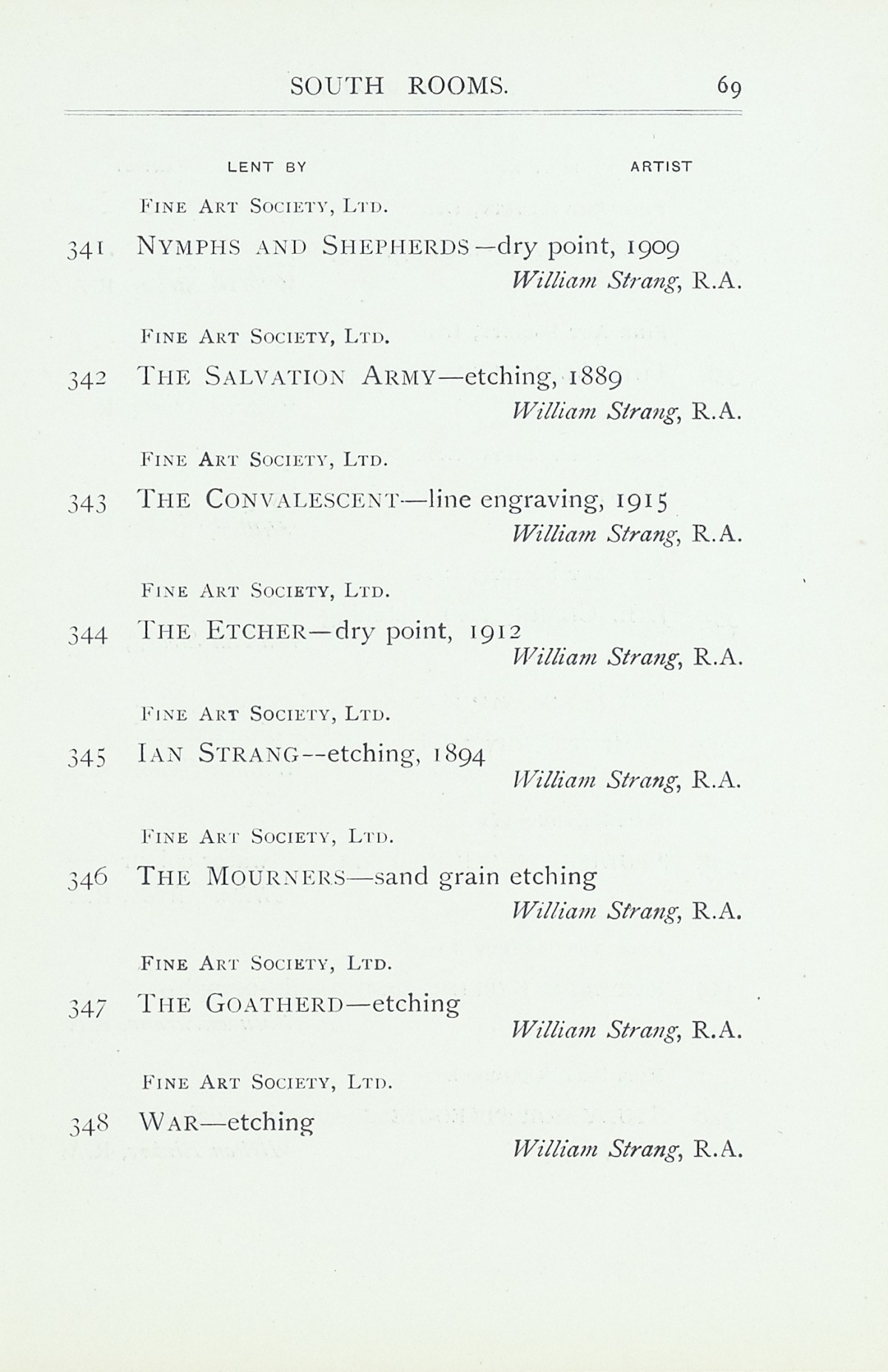 Page 71 of 1922 - Exhibition of Works by recently deceased Members of the Royal Academy