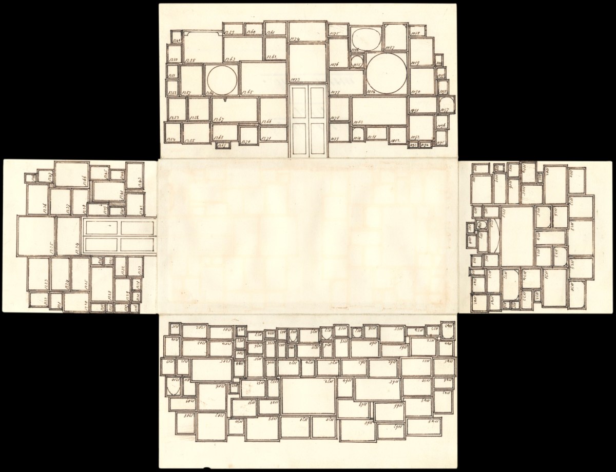 , Pop-up diagrams of the hang of works in the summer exhibition