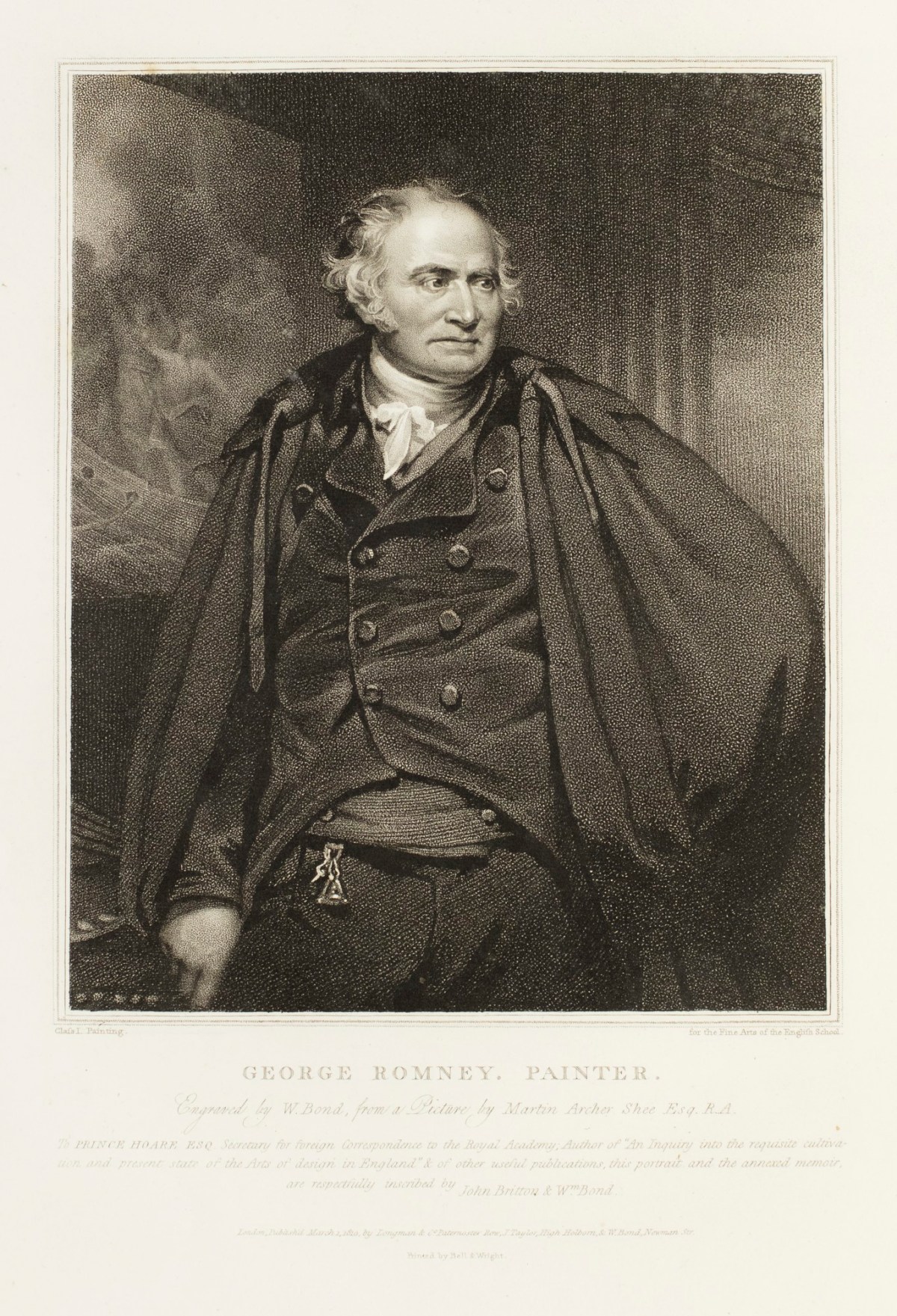 Sir Martin Archer Shee PRA, Portrait of George Romney