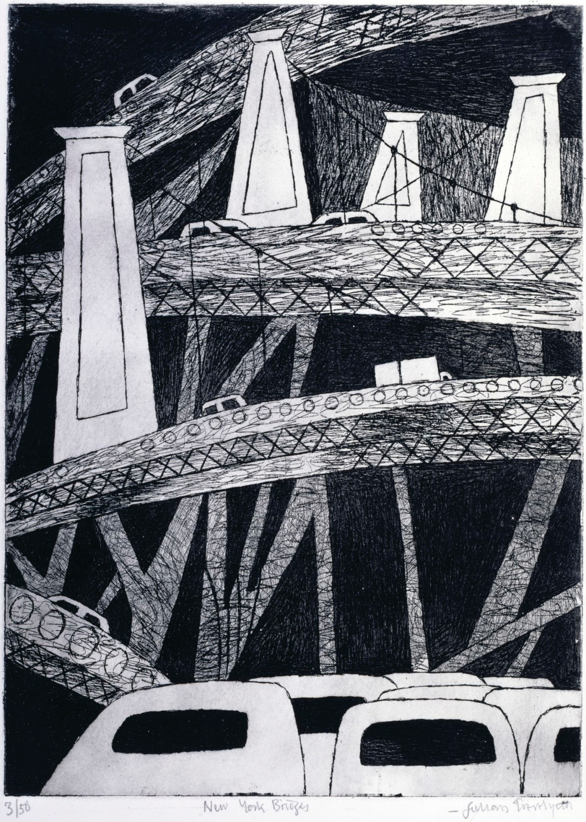Julian Trevelyan RA, New York, Bridges