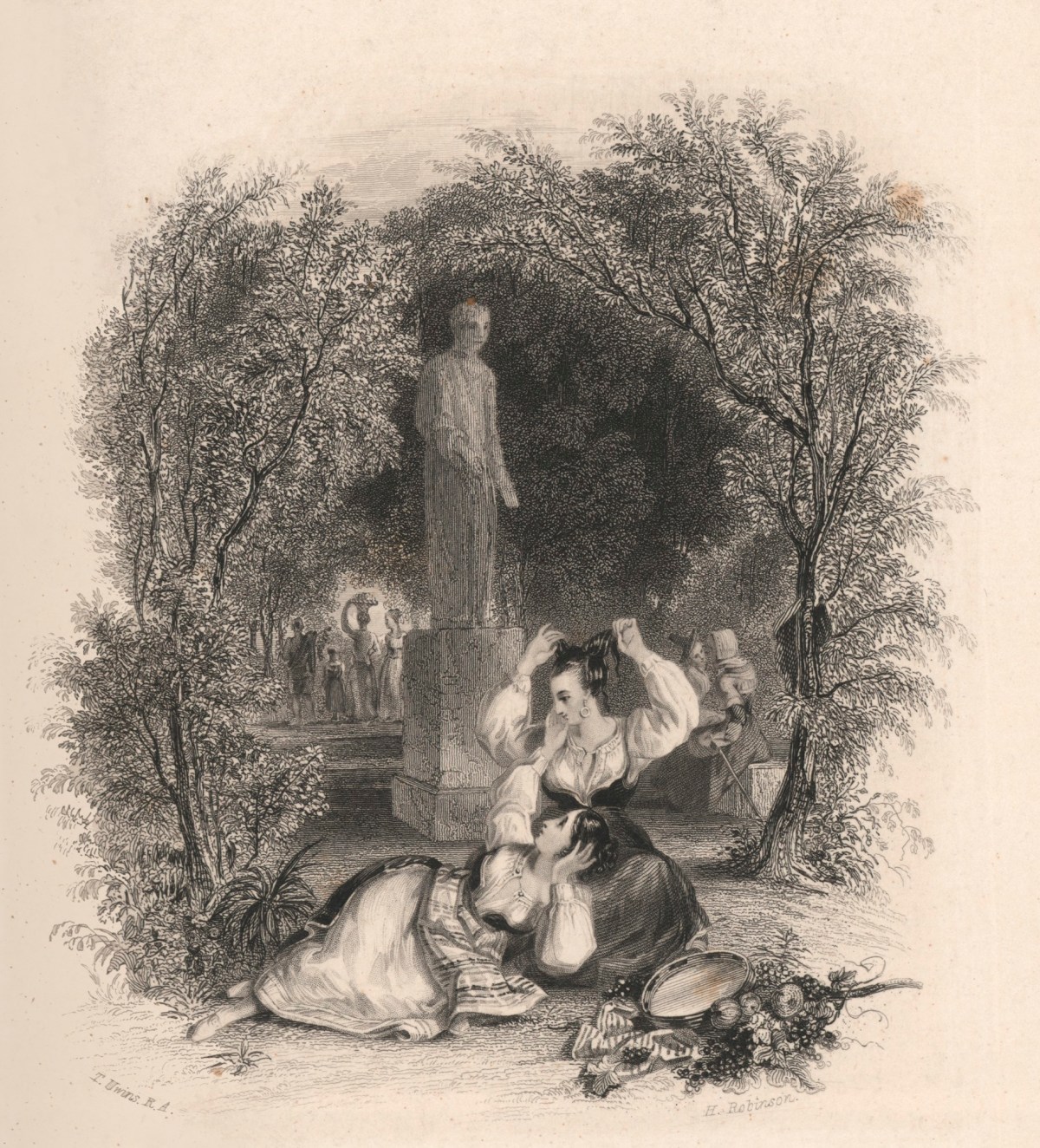 Thomas Uwins RA, Villa Reale, Naples, at the Festa of Piè di Grotta