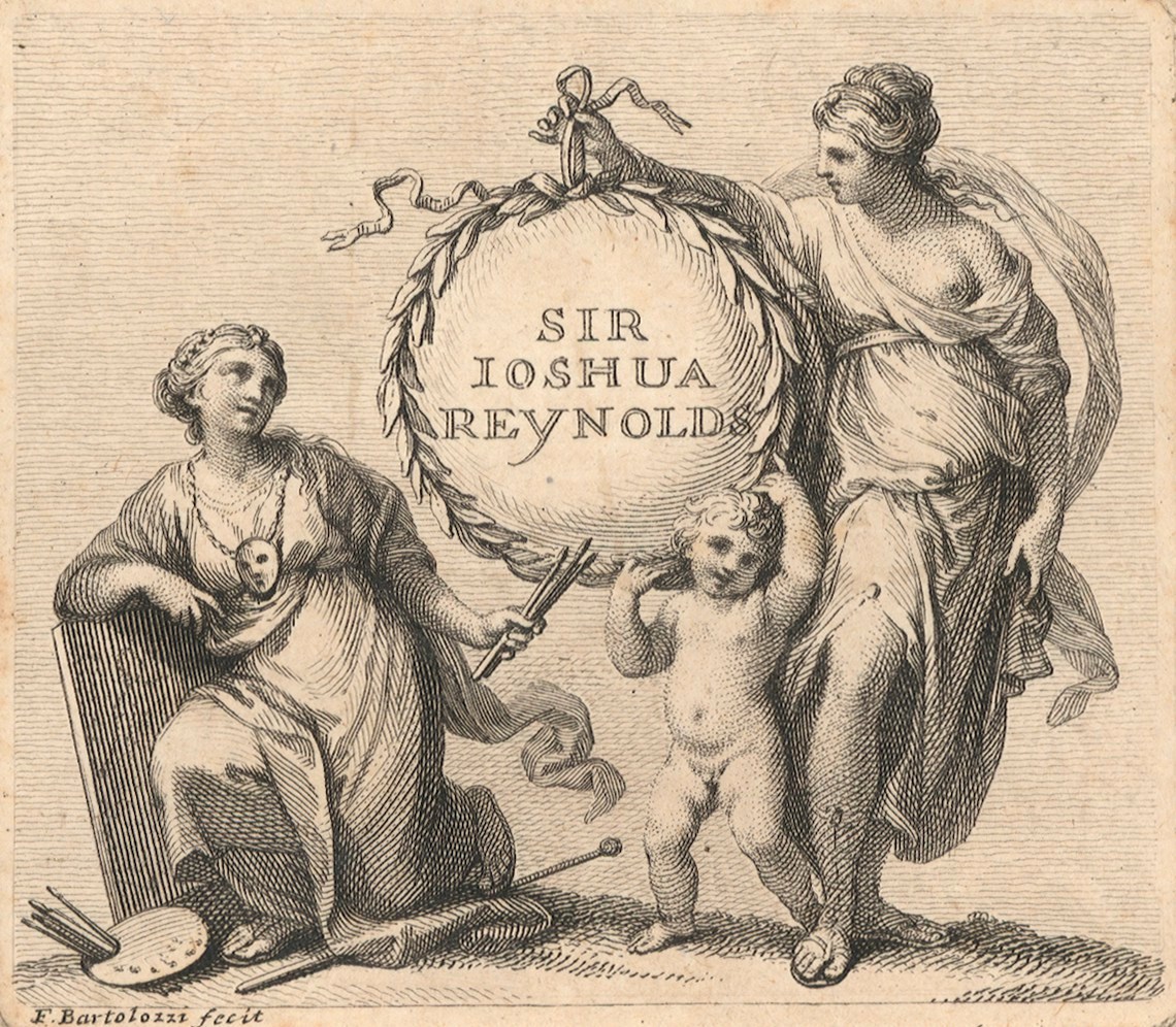 Francesco Bartolozzi RA, Sir Joshua Reynolds' calling card