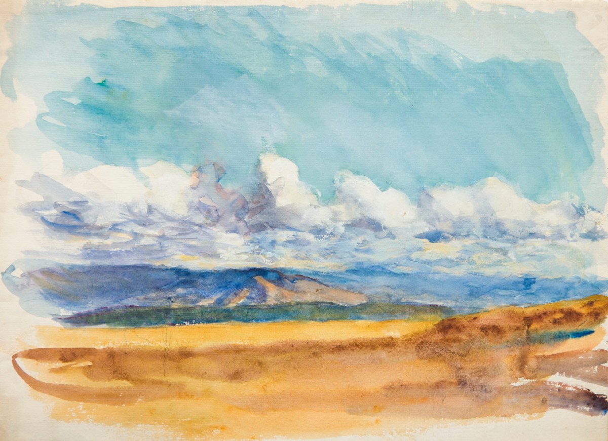 Sir George Clausen RA, Landscape and cloud study
