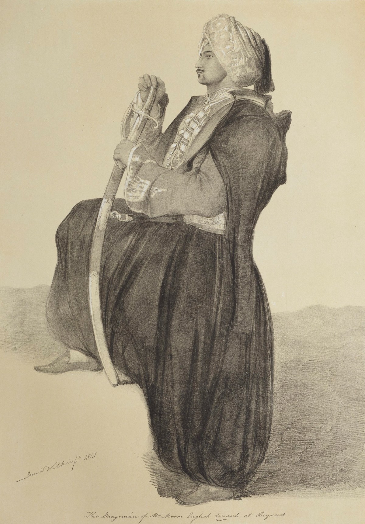 Sir David Wilkie RA, The Dragoman of Mr Moore, English Consul at Beyrout