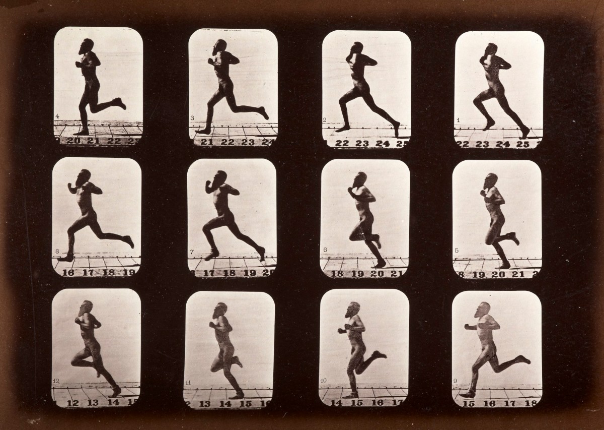 Eadweard Muybridge, Athlete, running