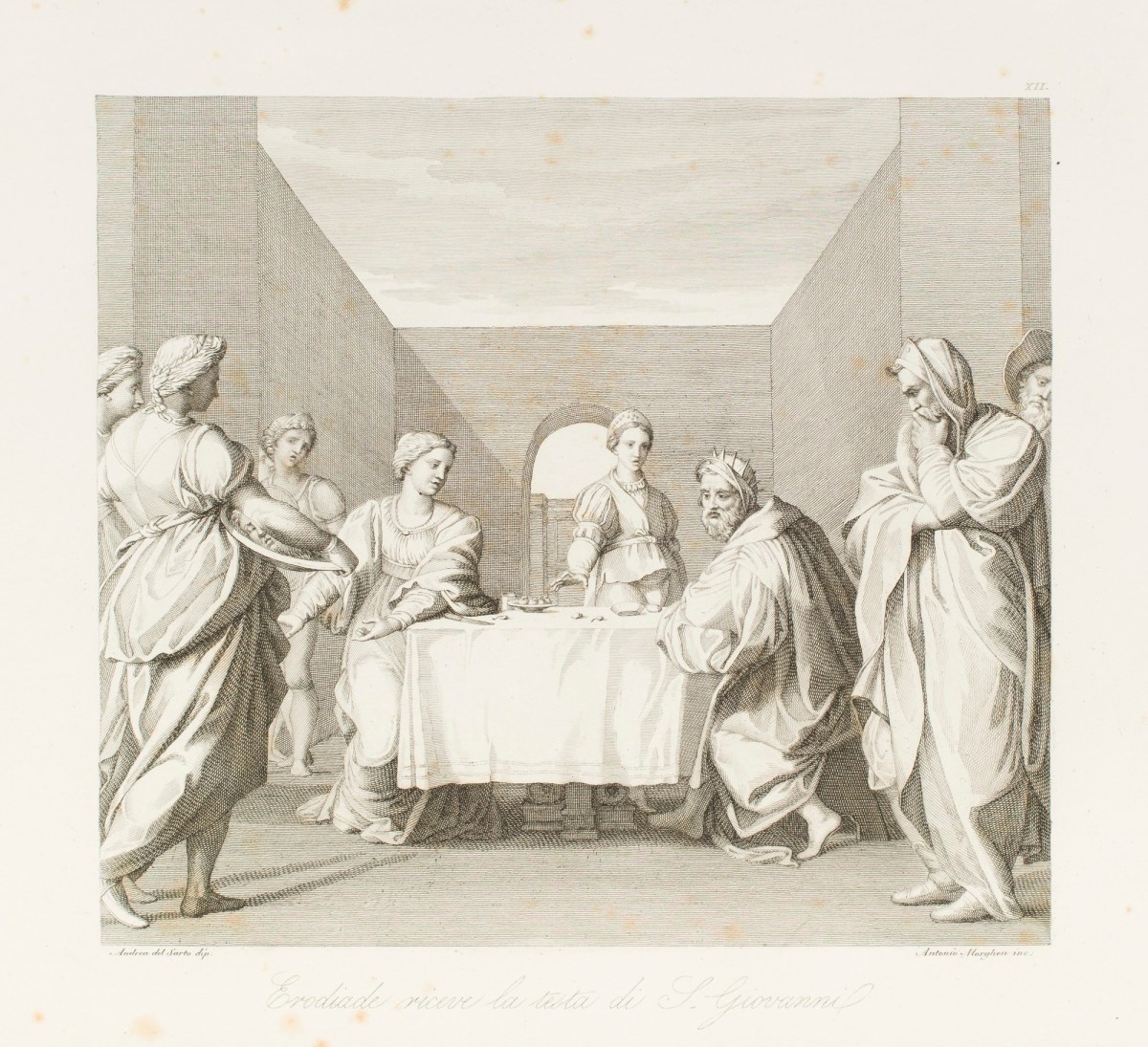 Andrea del Sarto, Salome Recieving the Head of St. John