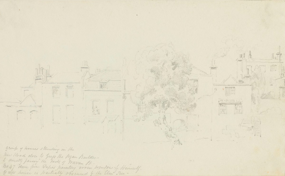 Oriana Georgiana Reinagle, Sketch of a group of houses