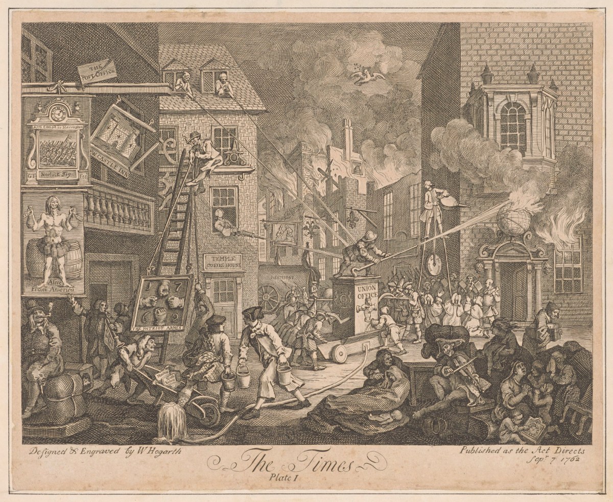 William Hogarth, The Times, plate 1