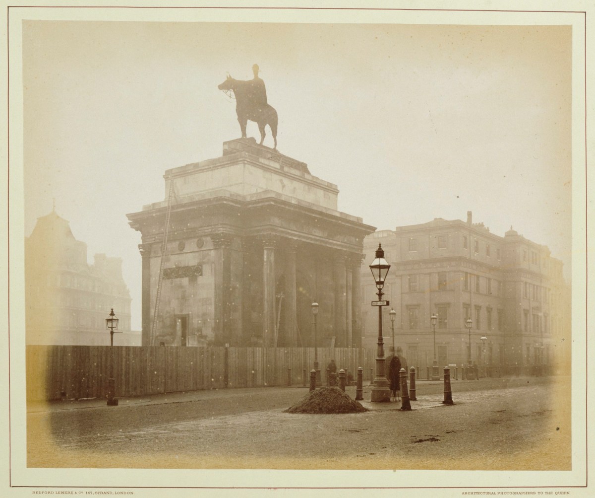 Bedford Lemere & Co., TheWellington Arch, from Apsley House, December 18 1882