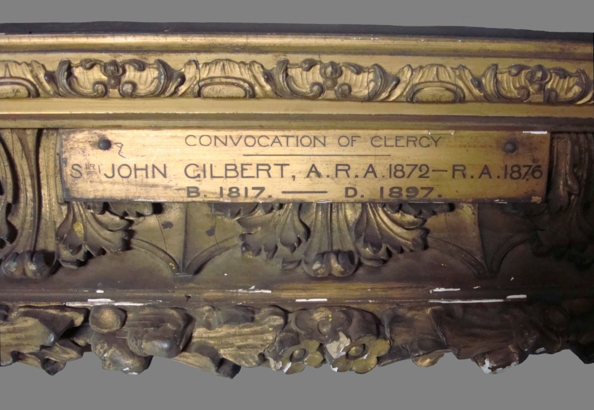 Unknown, Frame for Sir John Gilbert RA 'Convocation of Clergy'