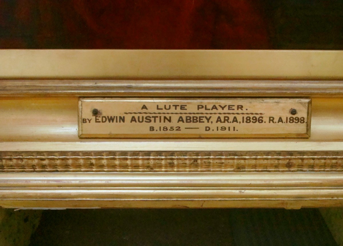 Unknown, Frame for Edwin Austin Abbey RA 'A Lute Player'