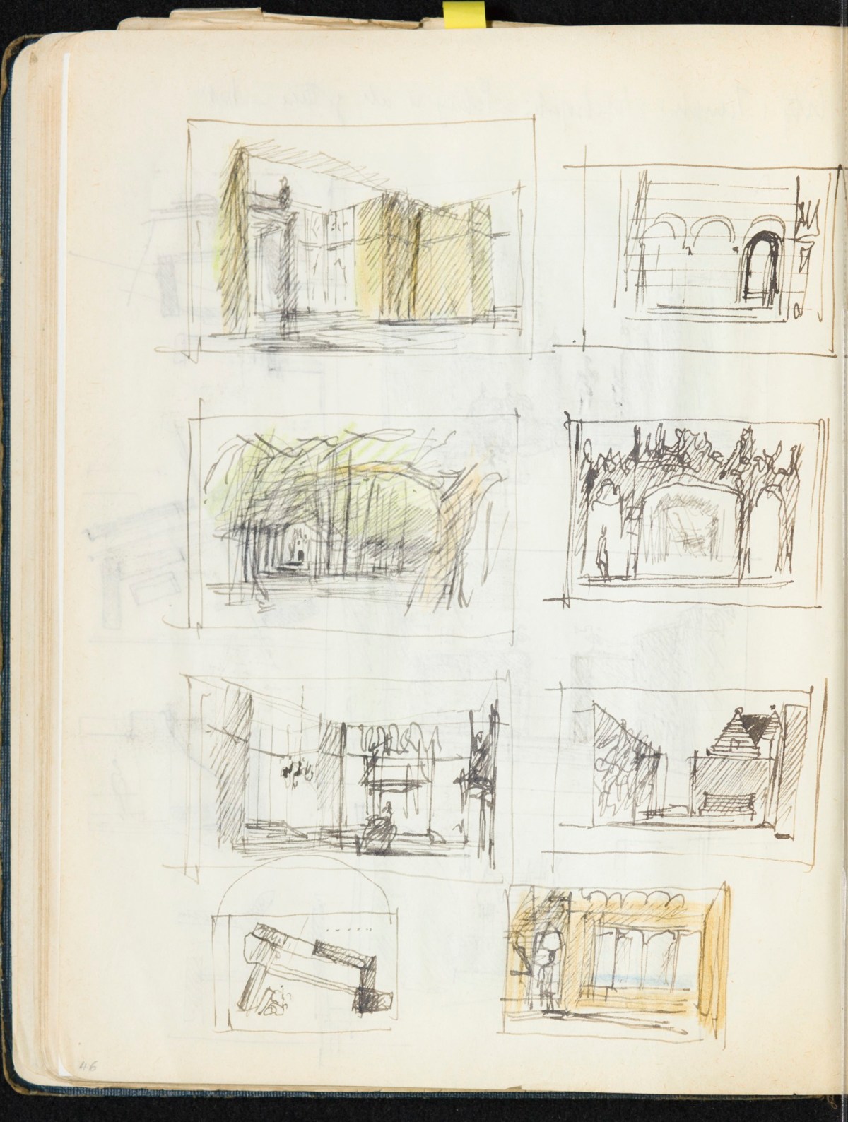 Sir Hugh Casson PRA, Britannia and Glyndebourne sketchbook