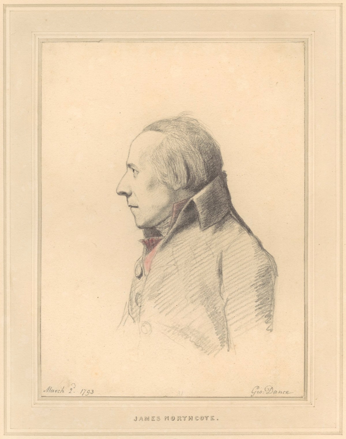 George Dance RA, Portrait of James Northcote, R.A.
