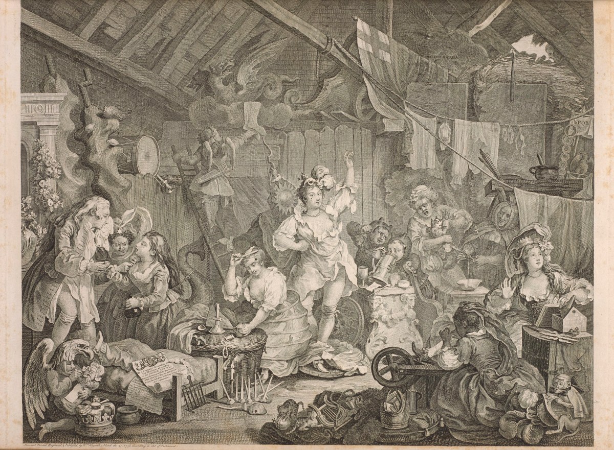 William Hogarth, Strolling Actresses Dressing in a Barn