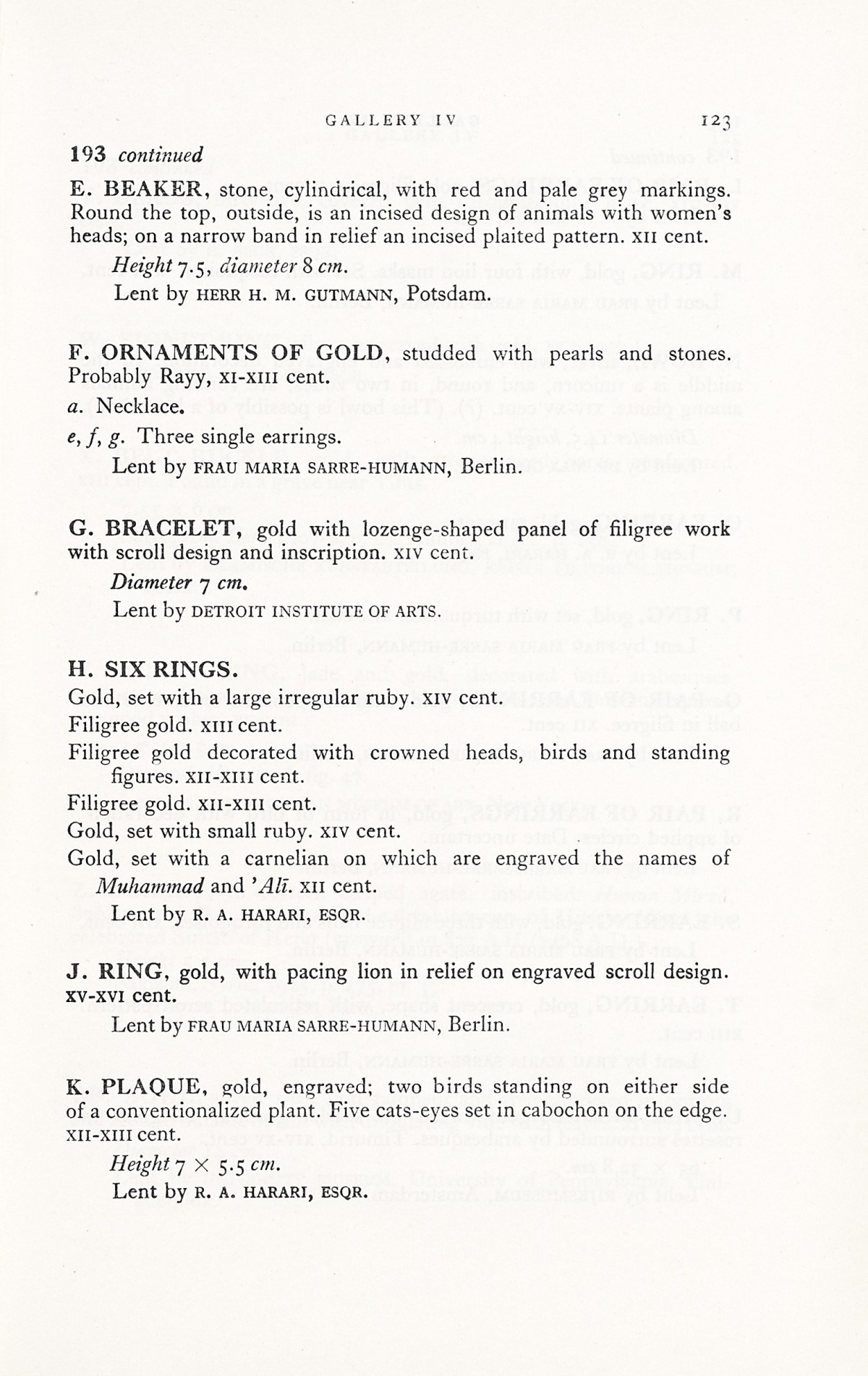 Page 151 of 1931 - International Exhibition of Persian Art