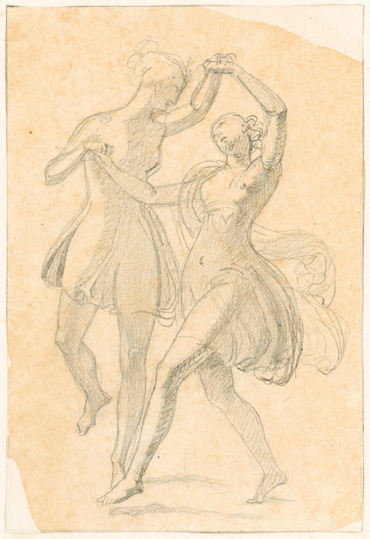 John Gibson RA, Two girls dancing