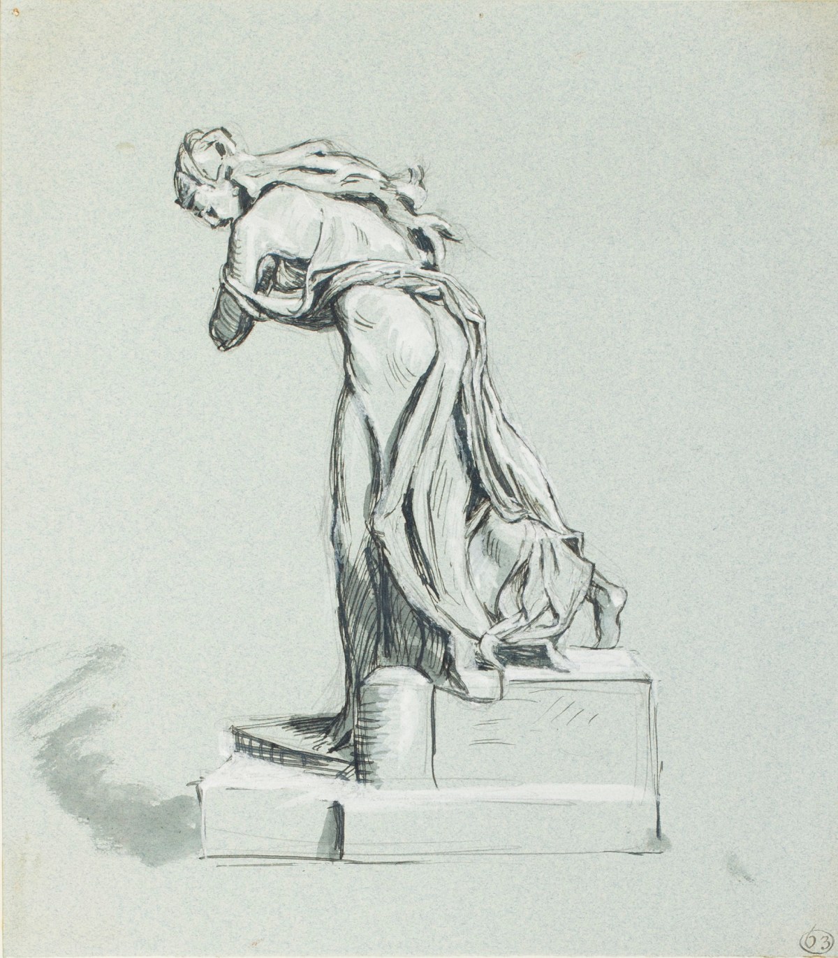 Henry Hugh Armstead RA, Study of a female figure for 'Remorse'