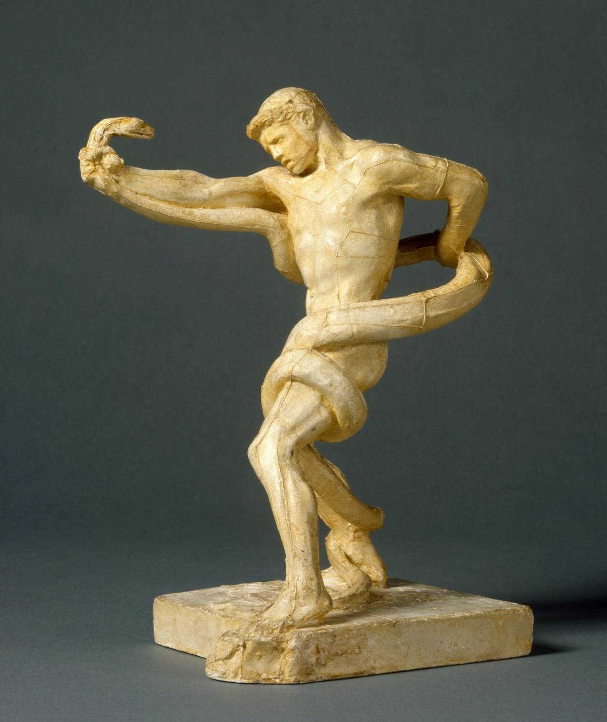 Lord Leighton PRA, Athlete struggling with a Python (reduced version)