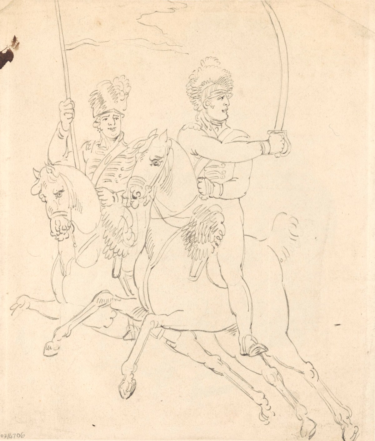 James Heath ARA, Two cavalrymen on horseback