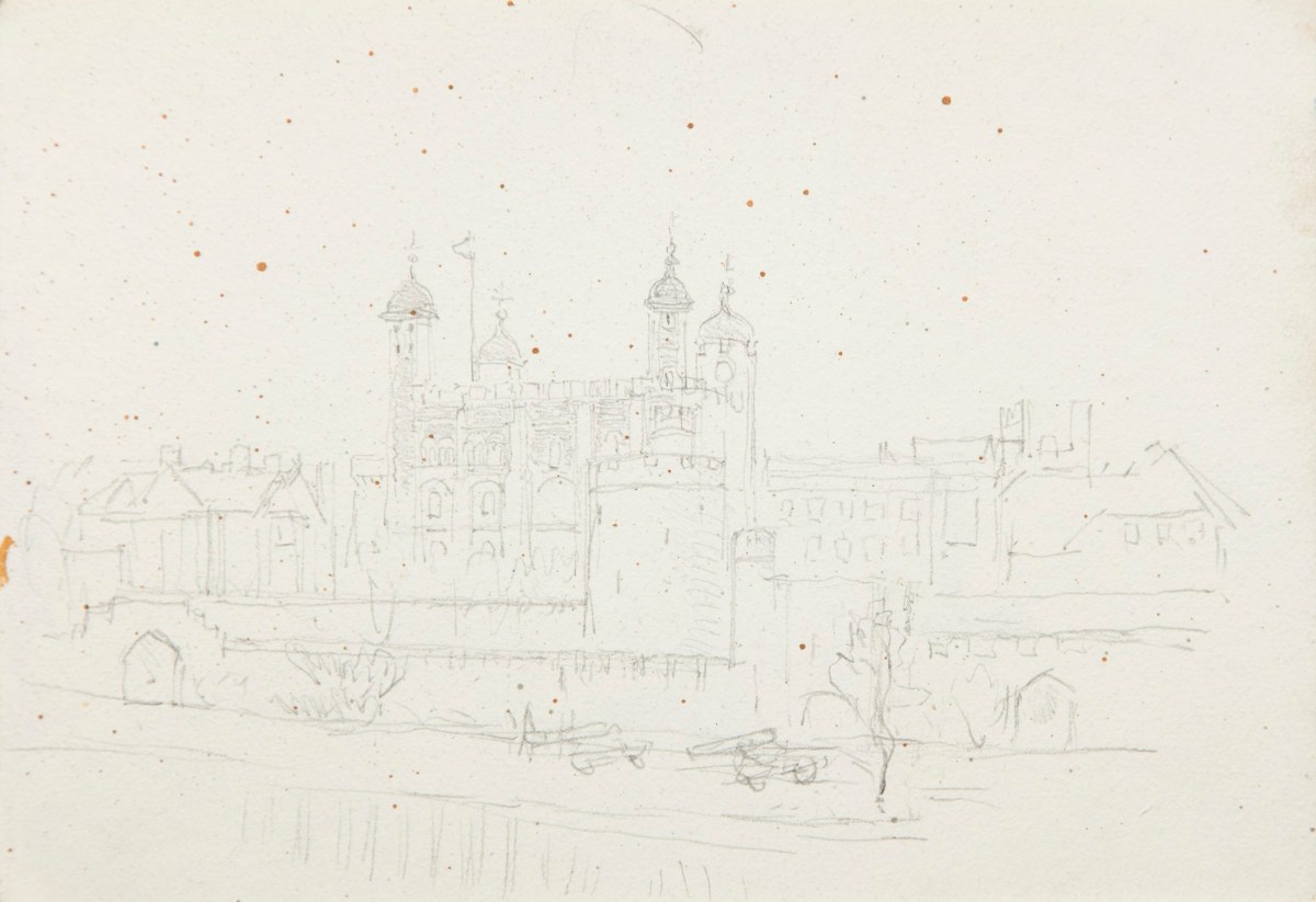 Sir George Clausen RA, A view of the Tower of London