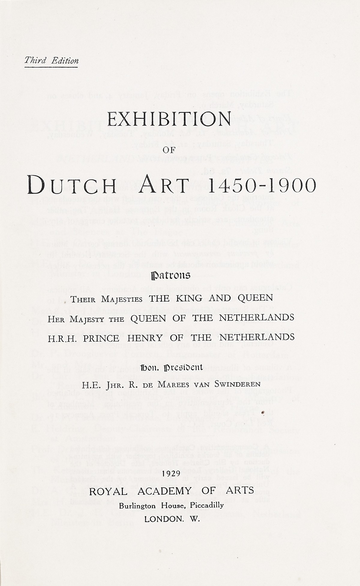 Page 5 of 1929 - Exhibition of Dutch Art 1450-1900