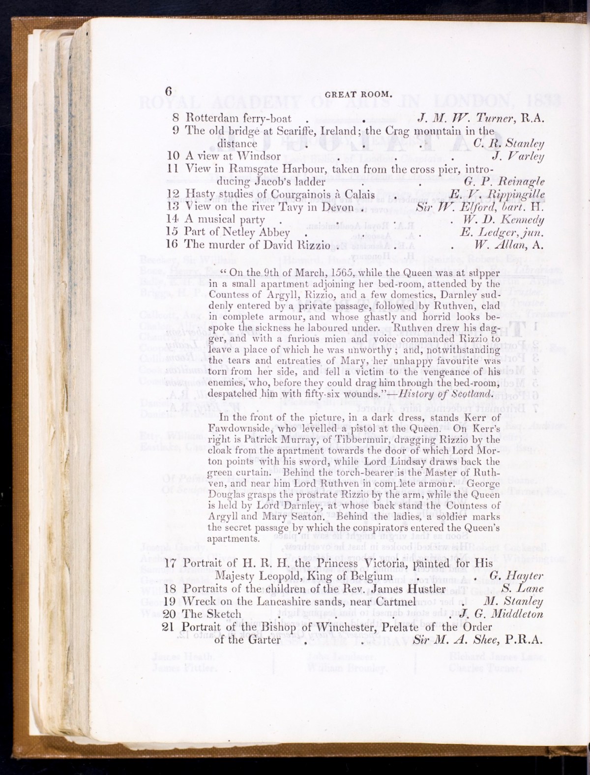 The exhibition of the Royal Academy. MDCCCXXXIII. (1833). The sixty ...