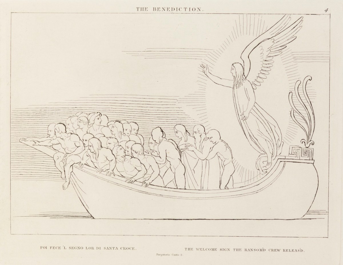 John Flaxman RA, 'The Benediction' (from The Divine Comedy, Purgatory)