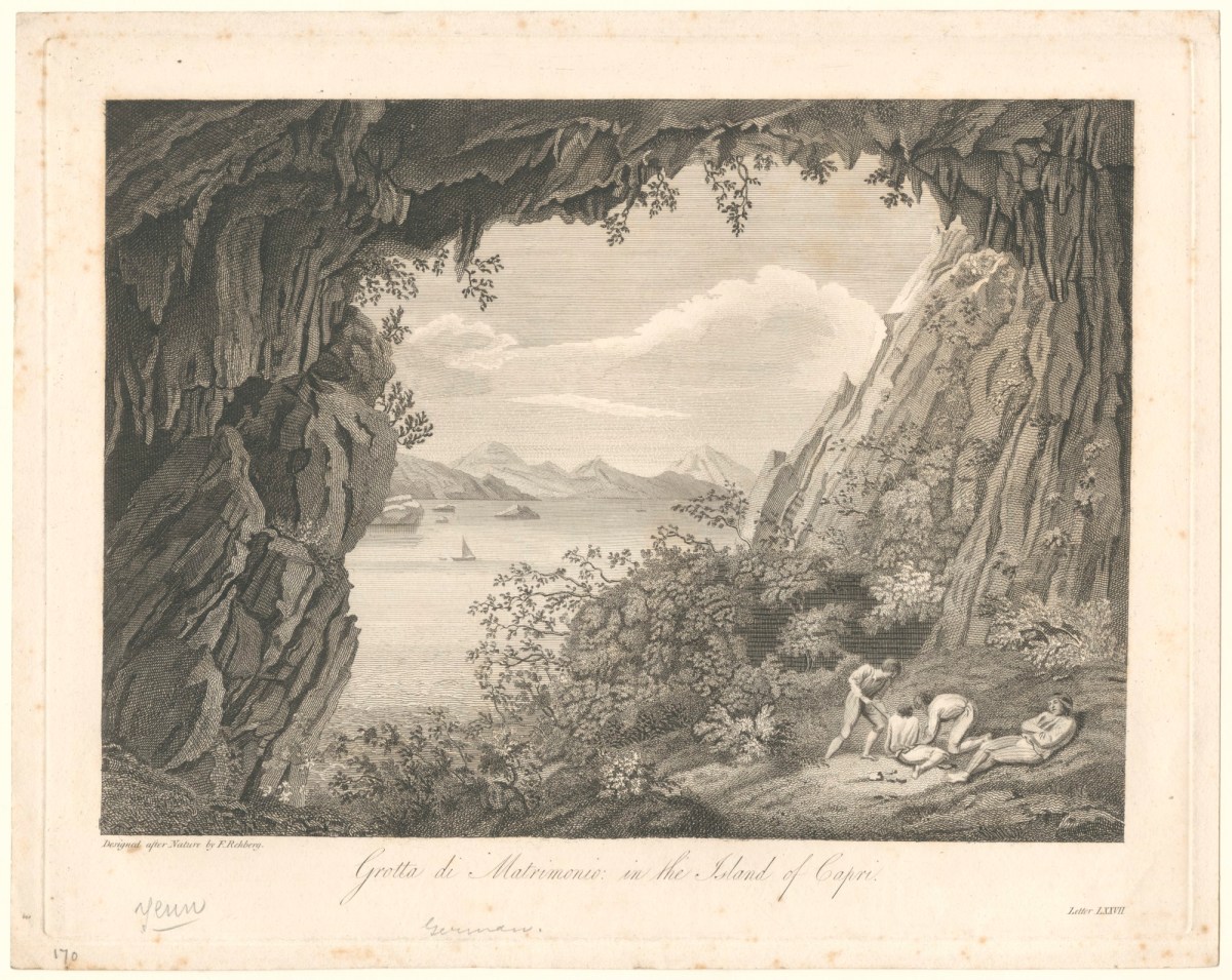 Friedrich Rehberg, Grotta di Matrimonio: in the Island of Capri