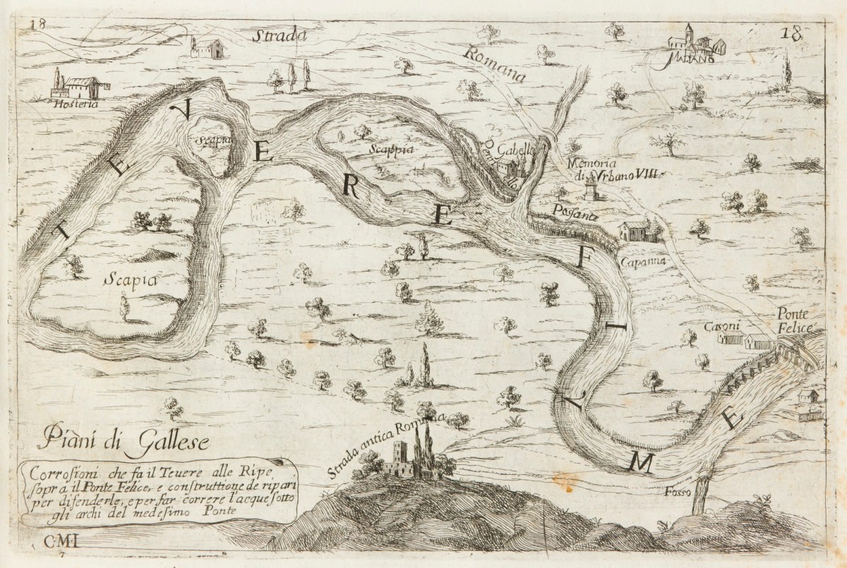 Cornelis Jansz Mejjer, Erosion caused by the Tiber near Ponte Felice