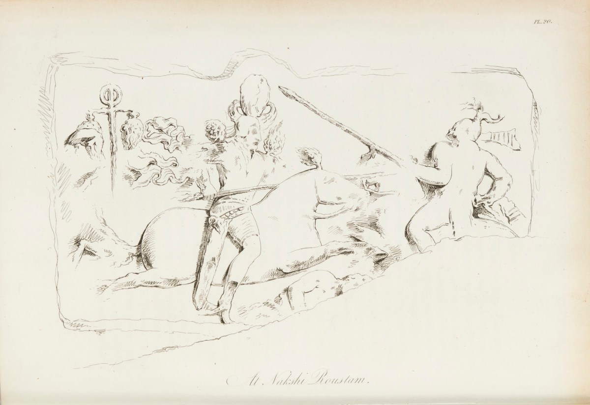 Sir Robert Ker Porter, Bas-relief found at Naqsh-e Rustam